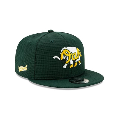 Oakland Athletics Gorra | New Era MLB Batting Practice 9fifty Snapback Cap Mexico - Verdes